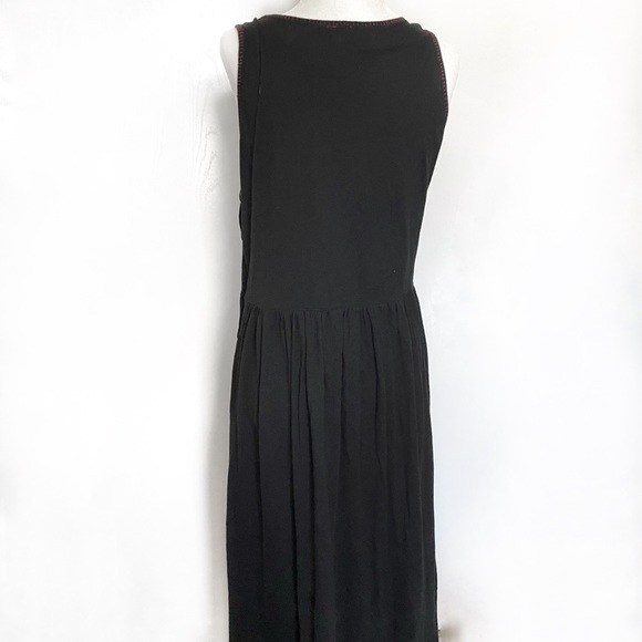 Vintage patchwork embroidered floral midi dress - Picture 4 of 10